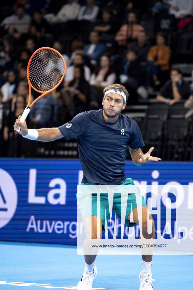 TENNIS : ATP, Tennis Herren 250 - Grand Prix Tennis AURA - Decines (France) 22 10 2026 Flavio Cobolli (ITA) vs Stan Wawrinka (SUI) during the tournament of the Auvergne Rhône-Alpes Grand Prix at the LDLC Arena in Décines on October 22, 2026. Photo Sandrine Thesillat PsNewZ