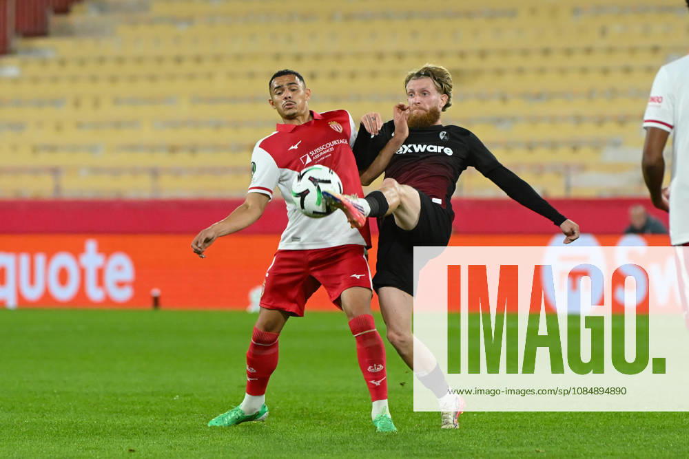 UEFA Conference League match between AS Monaco and SC Freiburg on October 22, 2026 at the Louis II Stadium in Monaco.