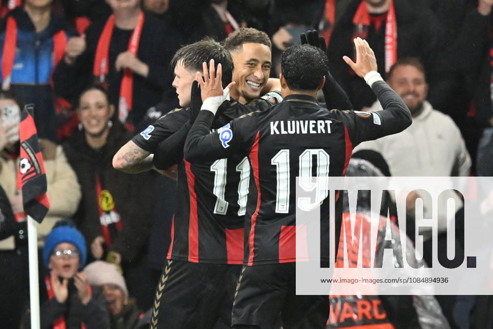 Bournemouth v AC Milan, Europa League Goal 2-0 - Marcus Tavernier (16) of AFC Bournemouth celebrates scoring the second goal from the penalty spot during the Europa League match between Bournemouth and AC Milan at the Vitality Stadium, Bournemouth, UK on 22 October 2026. Bournemouth Vitality Stadium Dorset UK Editorial use only ,