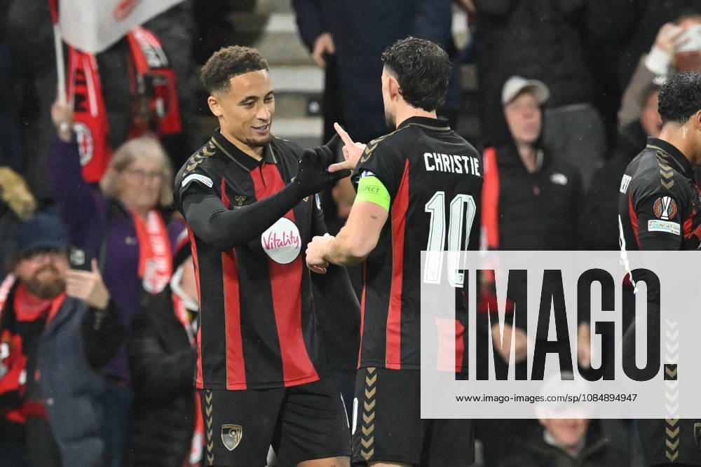 Bournemouth v AC Milan, Europa League Goal 2-0 - Marcus Tavernier (16) of AFC Bournemouth celebrates scoring the second goal from the penalty spot during the Europa League match between Bournemouth and AC Milan at the Vitality Stadium, Bournemouth, UK on 22 October 2026. Bournemouth Vitality Stadium Dorset UK Editorial use only ,