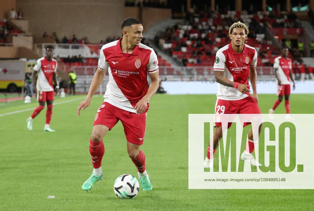 Monaco vs Fribourg PHOTOPQR NICE MATIN Cyril Dodergny ; Monaco ; 22 10 2026 ; Monaco le 22 10 2026 - Stade Louis II - Ligue Conference - 2eme journee - L AS Monaco recevait Fribourg - Le monegasque VANDERSON N02 Monaco France