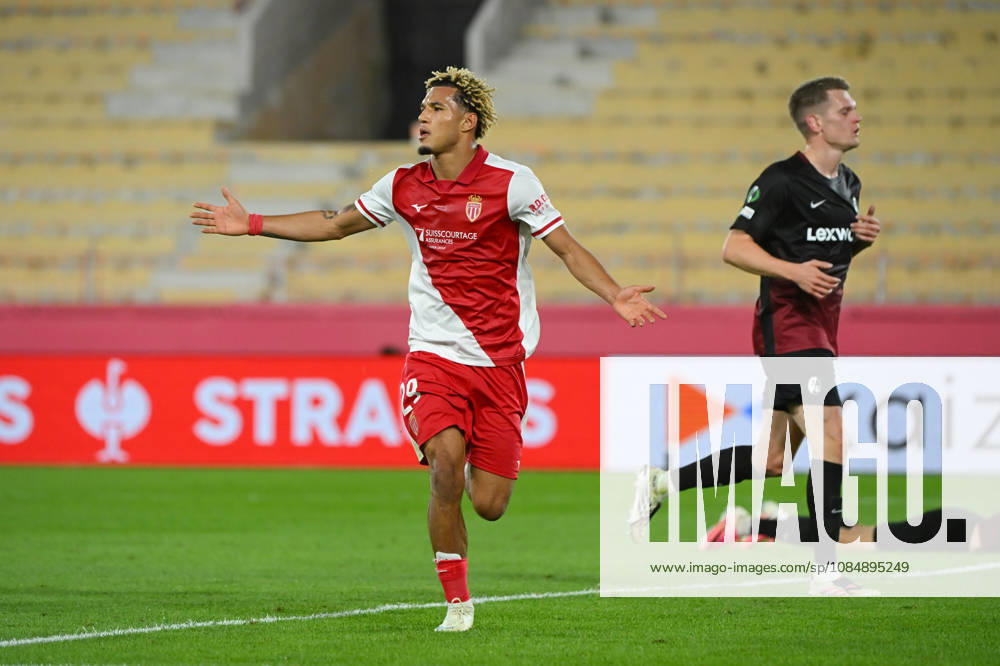 Joy AS Monaco - Goal Paris Brunner - UEFA Conference League match between AS Monaco and SC Freiburg on October 22, 2026 at the Louis II Stadium in Monaco.