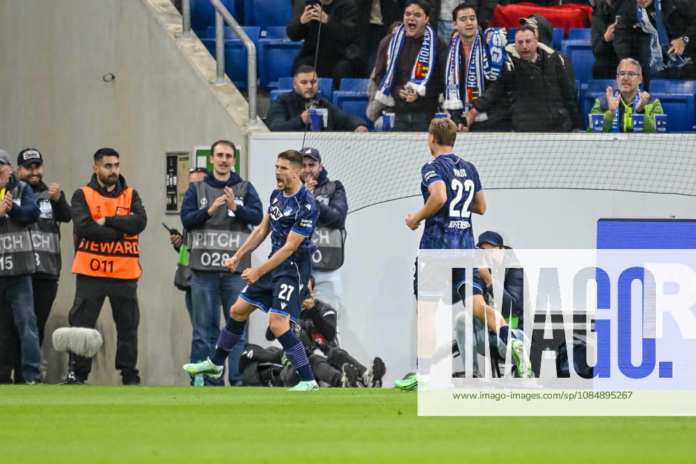 Andrej Kramaric (TSG 1899 Hoffenheim) celebrates after scoring his team s first goal during the UEFA Europa League 2026 27 League Phase match between TSG 1899 Hoffenheim and Olympique Lyonnais at Rhein-Neckar-Arena on October 22, 2026 in Sinsheim, Germany. (Photo by Harry Langer DeFodi Images) -