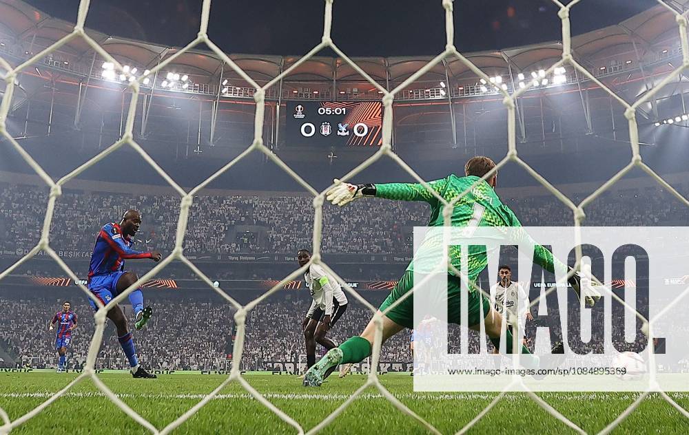 Jean-Philippe Mateta of Crystal Palace scores the opening goal Besiktas v Crystal Palace, UEFA Europa League, Football, Tupras Stadium, Istanbul, Turkey - 22 Oct 2026Istanbul Tupras Stadium Turkey