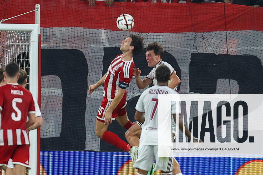 Olympiacos F.C. v AC Sparta Prague UEFA Europa League Panagiotis Retsos of Olympiacos F.C. during the UEFA Europa League match at Karaiskakis Stadium, Piraeus 22 10 2026 UK Newspapers OUT