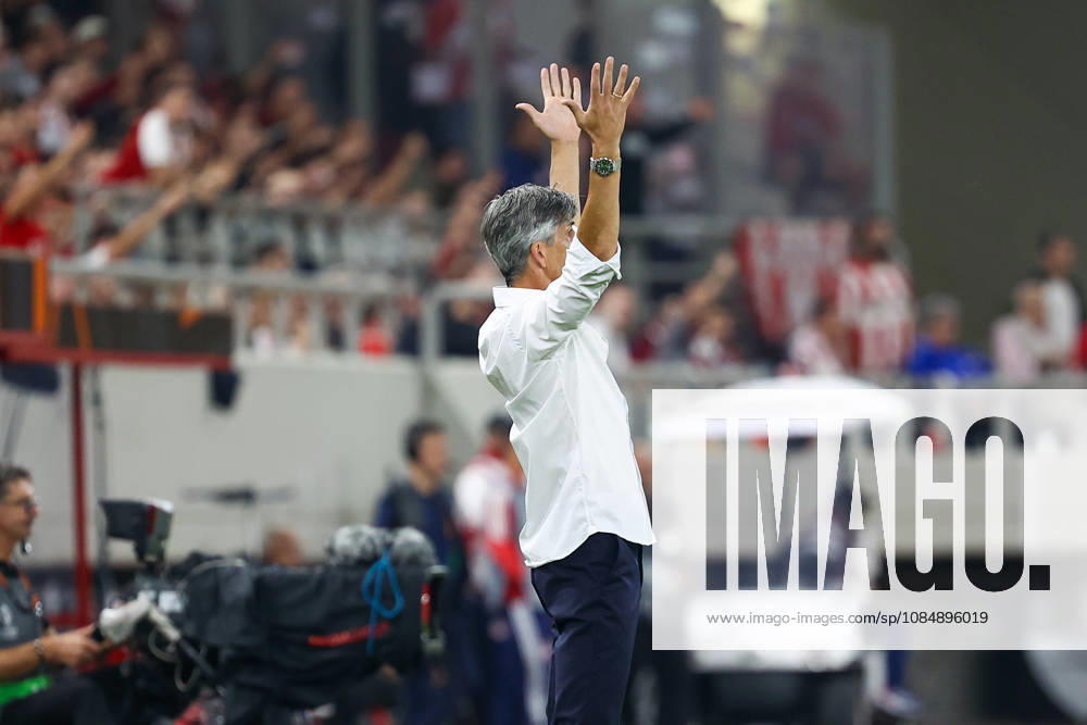 Olympiacos F.C. v AC Sparta Prague UEFA Europa League Imanol Alguacil Manager of Olympiacos F.C. during the UEFA Europa League match at Karaiskakis Stadium, Piraeus 22 10 2026 UK Newspapers OUT