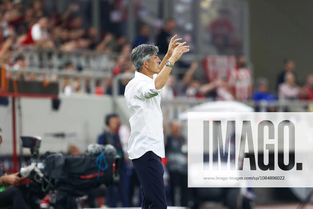 Olympiacos F.C. v AC Sparta Prague UEFA Europa League Imanol Alguacil Manager of Olympiacos F.C. during the UEFA Europa League match at Karaiskakis Stadium, Piraeus 22 10 2026 UK Newspapers OUT