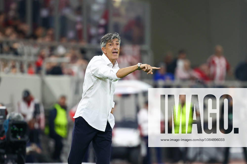 Olympiacos F.C. v AC Sparta Prague UEFA Europa League Imanol Alguacil Manager of Olympiacos F.C. during the UEFA Europa League match at Karaiskakis Stadium, Piraeus 22 10 2026 UK Newspapers OUT