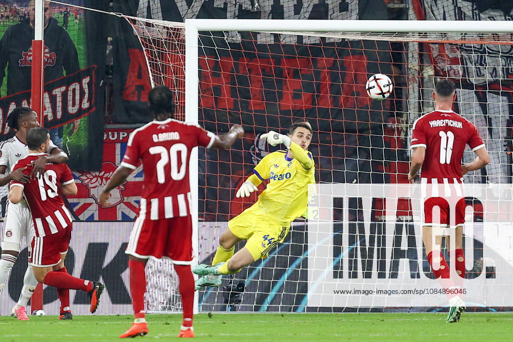 Olympiacos F.C. v AC Sparta Prague UEFA Europa League Jakub Surovcík of AC Sparta Prague in action during the UEFA Europa League match at Karaiskakis Stadium, Piraeus 22 10 2026 UK Newspapers OUT