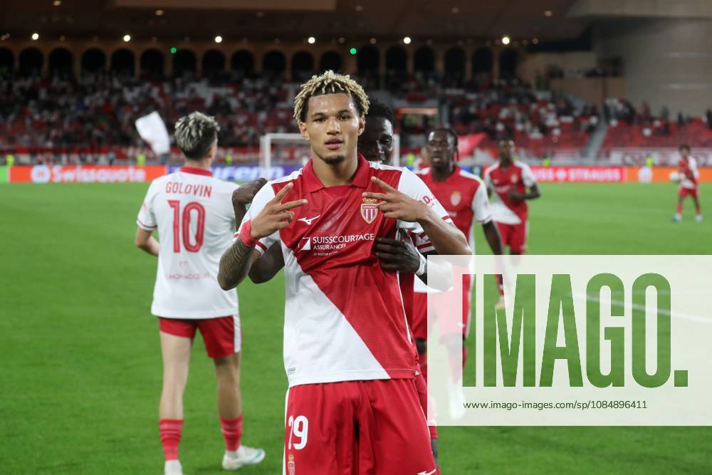 Monaco vs Fribourg PHOTOPQR NICE MATIN Cyril Dodergny ; Monaco ; 22 10 2026 ; Monaco le 22 10 2026 - Stade Louis II - Ligue Conference - 2eme journee - L AS Monaco recevait Fribourg - Le monegasque BRUNNER N29 marque le premier but pour Monaco Monaco France