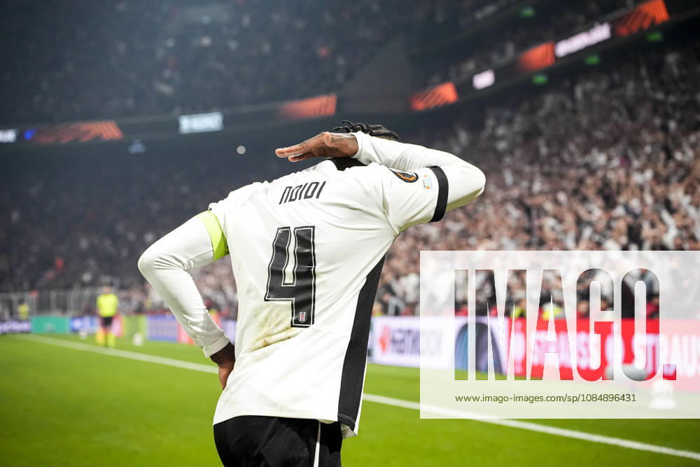 Besiktas v Crystal Palace - UEFA Europa League ISTANBUL, TURKIYE - OCTOBER 22: Wilfred Ndidi (4) of Besiktas celebrates after a goal during the UEFA Europa League match between Besiktas and Crystal Palace at Tupras Stadium in Istanbul, Turkiye on October 22, 2026. Beyza Comert Anadolu Istanbul Turkey. Editorial use only. Please get in touch for any other usage.