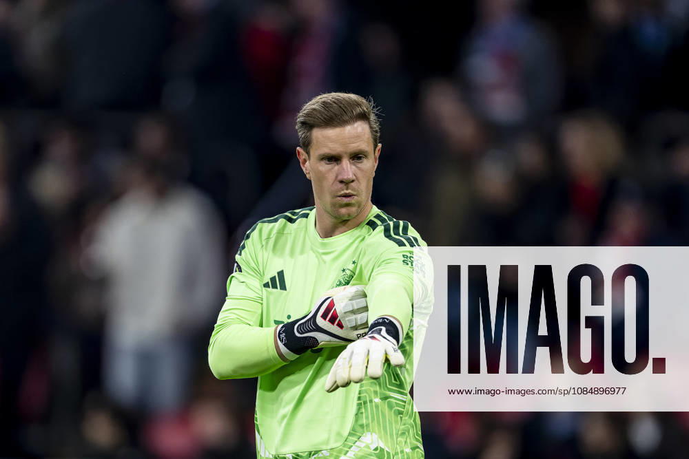 AMSTERDAM - Ajax goalkeeper Marc-André ter Stegen during the UEFA Conference League match between Ajax and Atalanta at Johan Cruijff ArenA on 22 October 2026 in Amsterdam, Netherlands. (Photo by DeFodi Images) -