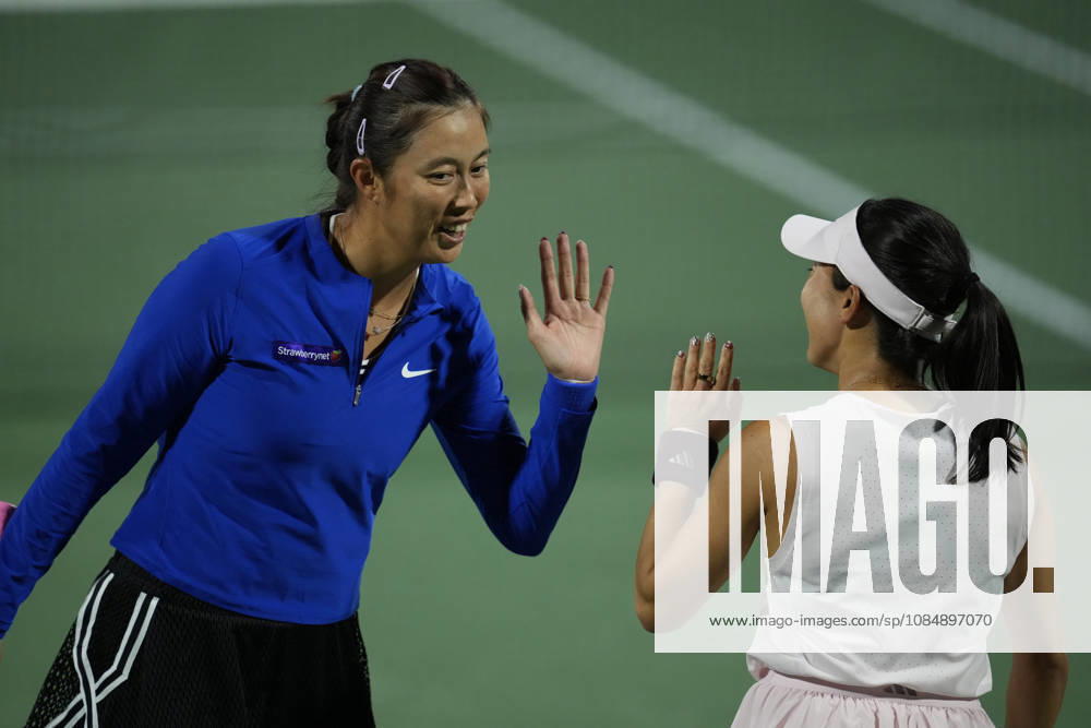 WTA, Tennis Damen Kinoshita Group Japan Open - Day 4 Hao-Ching Chan (TPE) plays with partner Miyu Kato (JPN) during their semi-final doubles match against Jesika Maleckova (CZE) and Miriam Skoch (CZE) at the 2026 Kinoshita Group Japan Open Women s tennis tournament at Utsubo Tennis Center in Osaka, Japan, on October 22, 2026. Osaka Japan
