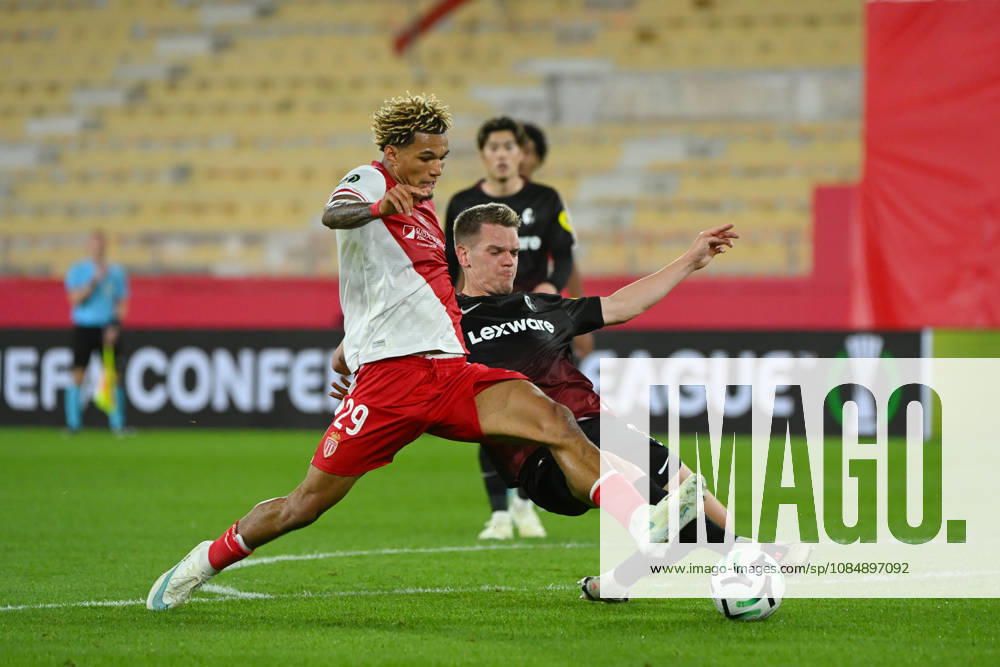 Paris Brunner (ASM) - UEFA Conference League match between AS Monaco and SC Freiburg on October 22, 2026 at the Louis II Stadium in Monaco.