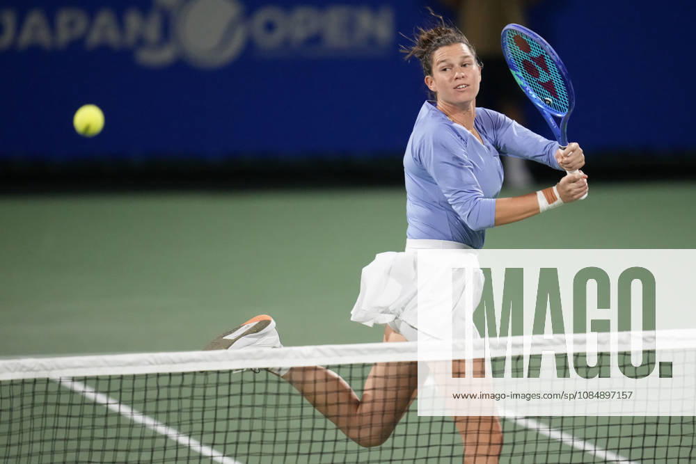 WTA, Tennis Damen Kinoshita Group Japan Open - Day 4 Miriam Skoch of the Czech Republic plays with partner Jesika Maleckova of the Czech Republic during their semi-final doubles match against Hao-Ching Chan of Chinese Taipei and Miyu Kato of Japan at the 2026 Kinoshita Group Japan Open Women s tennis tournament at Utsubo Tennis Center in Osaka, Japan, on October 22, 2026. Osaka Japan