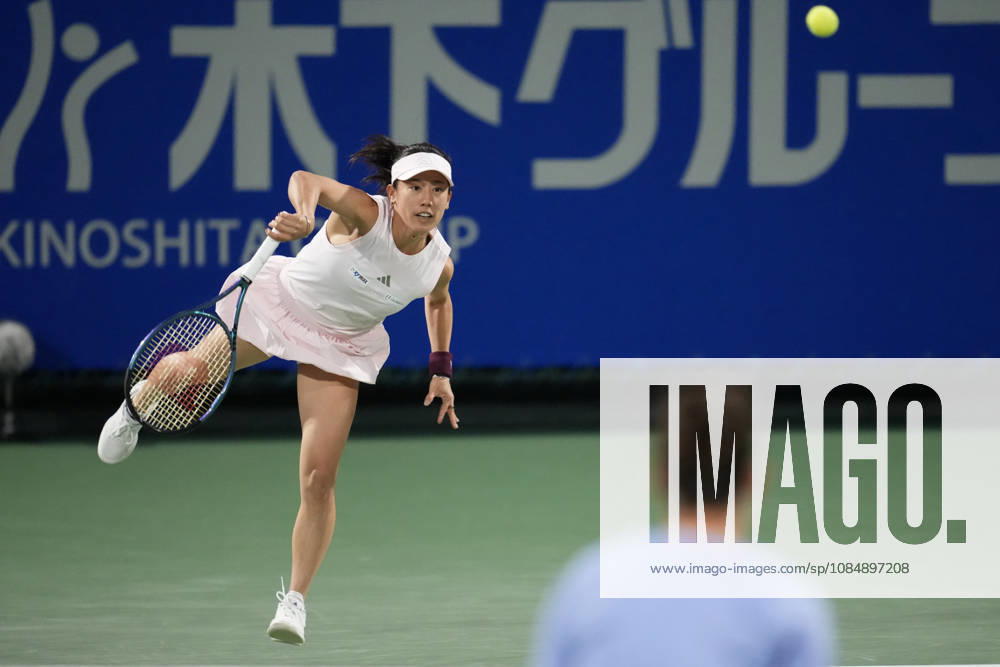 WTA, Tennis Damen Kinoshita Group Japan Open - Day 4 Miyu Kato of Japan plays with partner Hao-Ching Chan of Chinese Taipei during their semi-final doubles match against Jesika Maleckova and Miriam Skoch of the Czech Republic at the 2026 Kinoshita Group Japan Open Women s tennis tournament at Utsubo Tennis Center in Osaka, Japan, on October 22, 2026. Osaka Japan