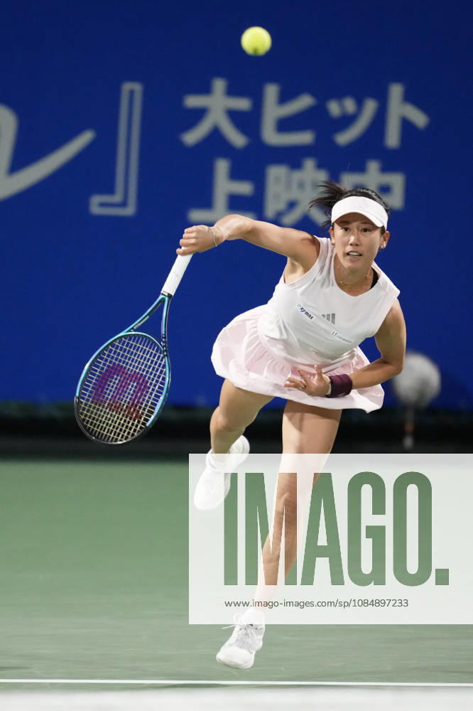 WTA, Tennis Damen Kinoshita Group Japan Open - Day 4 Miyu Kato of Japan plays with partner Hao-Ching Chan of Chinese Taipei during their semi-final doubles match against Jesika Maleckova and Miriam Skoch of the Czech Republic at the 2026 Kinoshita Group Japan Open Women s tennis tournament at Utsubo Tennis Center in Osaka, Japan, on October 22, 2026. Osaka Japan