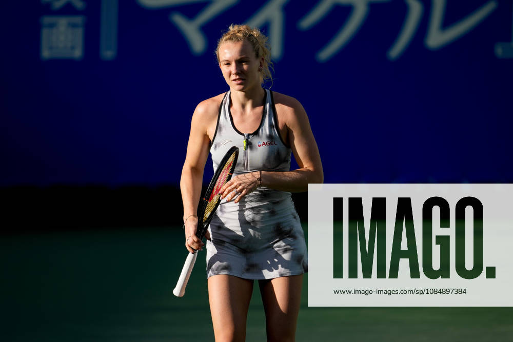 WTA, Tennis Damen Kinoshita Group Japan Open - Day 4 Katerina Siniakova of the Czech Republic plays during her round of 16 singles match against Magda Linette of Poland at the 2026 Kinoshita Group Japan Open Women s tennis tournament at Utsubo Tennis Center in Osaka, Japan, on October 22, 2026. Osaka Japan
