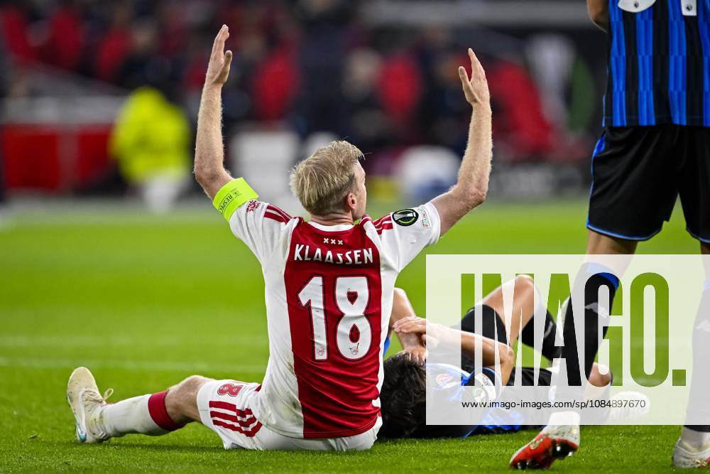AMSTERDAM - Davy Klaassen of Ajax during the UEFA Conference League match between AFC Ajax and Atalanta BC at the Johan Cruijff ArenA on October 22, 2026 in Amsterdam, the Netherlands. OLAF KRAAK ANP UEFA Conference League 2026 27 ANPxSportx IVx 573302235 originalFilename: 573302235