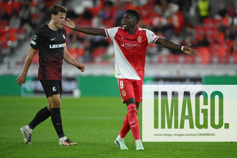 Lamine Camara (ASM) - UEFA Conference League match between AS Monaco and SC Freiburg on October 22, 2026 at the Louis II Stadium in Monaco.