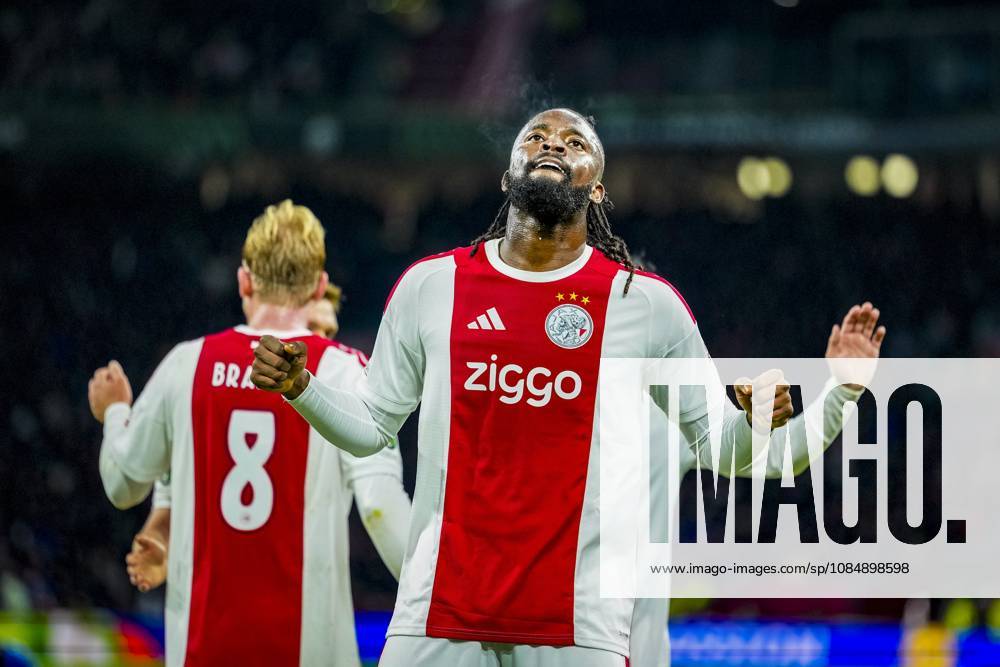 , JohanCruijff ArenA , season 2026 2027 , UEFA Conference League , League phase - Matchday 3 football , match between Ajax and Atalanta , Picture shows Ajax player Toluwalase Arokodare scores the 1-0 Ajax - Atalanta x208964897x