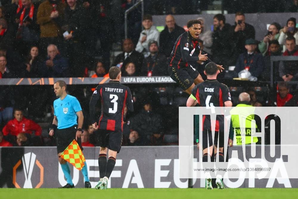 Amine Adli of AFC Bournemouth celebrates their goal to make it 3-0 AFC Bournemouth v AC Milan, UEFA Europa League, Football, Vitality Stadium, Bournemouth, UK - 22 Oct 2026Bournemouth Vitality Stadium United Kingdom
