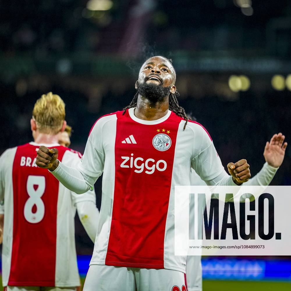 , JohanCruijff ArenA , season 2026 2027 , UEFA Conference League , League phase - Matchday 3 football , match between Ajax and Atalanta , Picture shows Ajax player Toluwalase Arokodare scores the 1-0 Ajax - Atalanta x208965026x