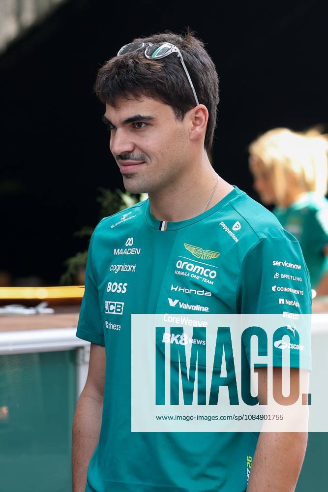 22nd October 2026; Circuit of the Americas, Austin, United States; Formula 1, United States Grand Prix, Arrivals Day; Lance Stroll (18) of Canada and Aston Martin Aramco Formula One Team in the paddock VincentxCuono