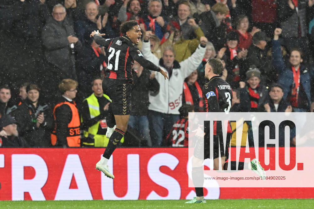 Bournemouth v AC Milan, Europa League Goal 3-0 - Amine Adli (21) of AFC Bournemouth celebrates scoring the third goal during the Europa League match between Bournemouth and AC Milan at the Vitality Stadium, Bournemouth, UK on 22 October 2026. Bournemouth Vitality Stadium Dorset UK Editorial use only ,