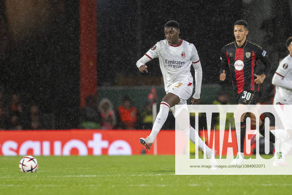 AFC Bournemouth v AC Milan, UEFA Europa League Sankhoun Diawara of Milan during AFC Bournemouth v AC Milan UEFA Europa League Matchday 3 at the Vitality Stadium, Bournemouth, England on 22 October 2026 Credit: Andy Thomas Every Second Media Editorial use only. All images are copyright Every Second Media Limited. No images may be reproduced without prior permission.