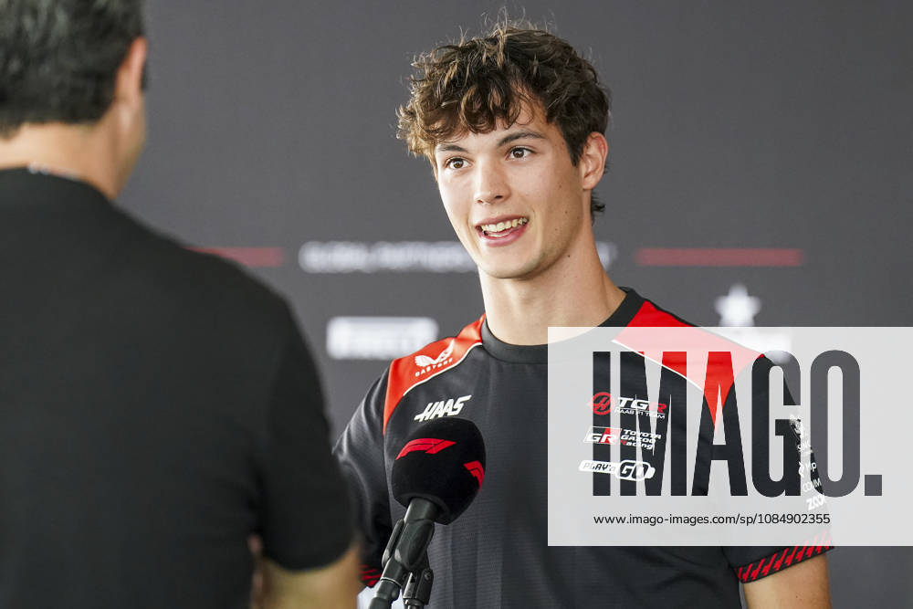FORMULA 1 UNITED STATES GRAND PRIX 2026 Oliver Bearman (GBR) 87 Haas F1 Team giving an interview during the Formula 1 MSC Cruises United States Grand Prix 2026, Round 18 of the 2026 Formula 1 World Championship, WM, Weltmeisterschaft from 23rd - 25th October 2026 at the Circuit of the Americas, Austin, United States. Credit: Robbie Hoad Every Second Media Editorial use only. All images are copyright Every Second Media Limited. No images may be reproduced without prior permission.