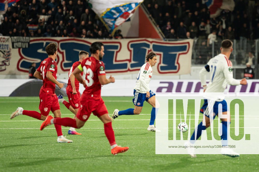 THUN, BERN - OCTOBER 22: Alberto del Moral of HNK Hajduk Split during the UEFA Conference League match between FC Thun and HNK Hajduk Split at VISANA STADION on October 22, 2026 in Thun, Bern, Switzerland.