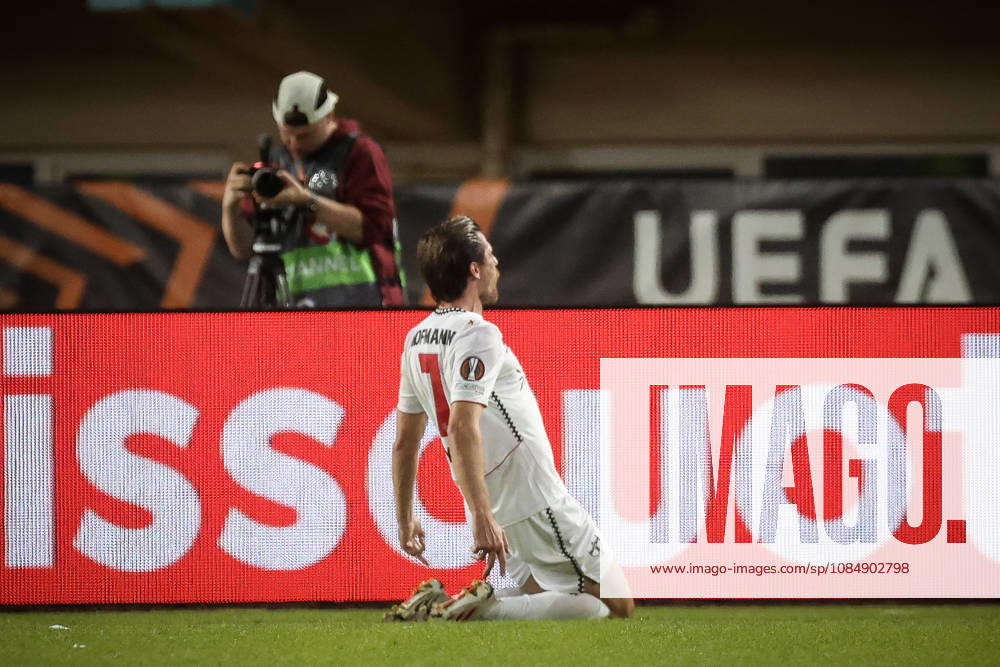 UEFA Europa League - OFI Crete vs Leverkusen - Jonas Hofmann of Leverkusen celebrate after scoring during the UEFA Europa League phase Matchday 3 soccer match between OFI Crete vs Leverkusen in Pankritio, Heraklion, Greece, on 22 October 2026. IMAGO ONE INCH PRODUCTIONS Heraklion Greece
