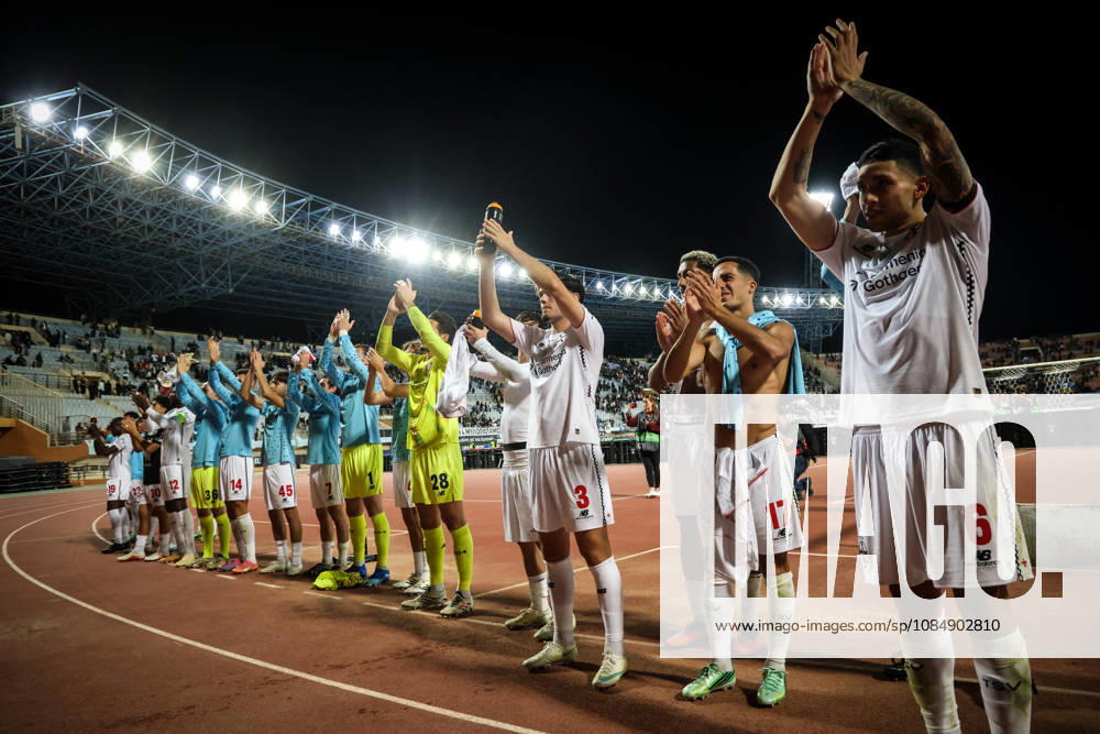 UEFA Europa League - OFI Crete vs Leverkusen - Players of Leverkusen celebrate their victory at the end of the UEFA Europa League phase Matchday 3 soccer match between OFI Crete vs Leverkusen in Pankritio, Heraklion, Greece, on 22 October 2026. IMAGO ONE INCH PRODUCTIONS Heraklion Greece