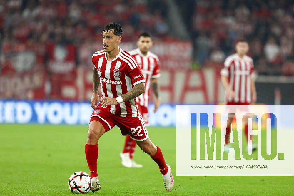 Olympiacos F.C. v AC Sparta Prague UEFA Europa League Chiquinho of Olympiacos F.C. during the UEFA Europa League match at Karaiskakis Stadium, Piraeus 22 10 2026 UK Newspapers OUT