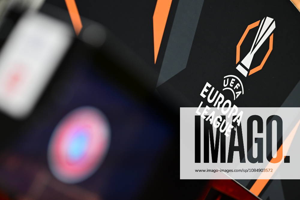 UEFA Europa League - Olympiacos FC vs AC Sparta Praha - The official logo of Europa Legue during the UEFA Europa League Phase matchday 3 soccer match between Olympiacos FC and AC Sparta Praha at the Georgios Karaiskakis Stadium in Piraeus, Greece, 22 October 2026. IMAGO ONE INCH PRODUCTIONS PIRAEUS GREECE