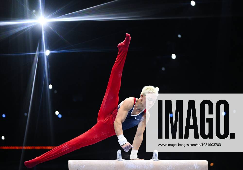 Netherlands Artistic Gymnastics World Championships 9271016 22.10.2026 Danila Leykin of the United States competes on the pommel horse during the men s all-around final at the 2026 World Artistic Gymnastics Championships in Rotterdam, the Netherlands. Alexey Filippov Sputnik Rotterdam Netherlands