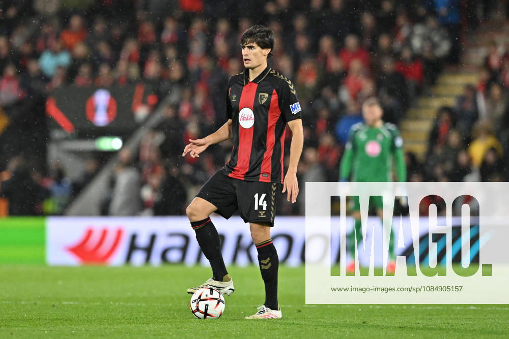 Bournemouth v AC Milan, Europa League Antonio Silva (14) of AFC Bournemouth during the Europa League match between Bournemouth and AC Milan at the Vitality Stadium, Bournemouth, UK on 22 October 2026. Bournemouth Vitality Stadium Dorset UK Editorial use only ,