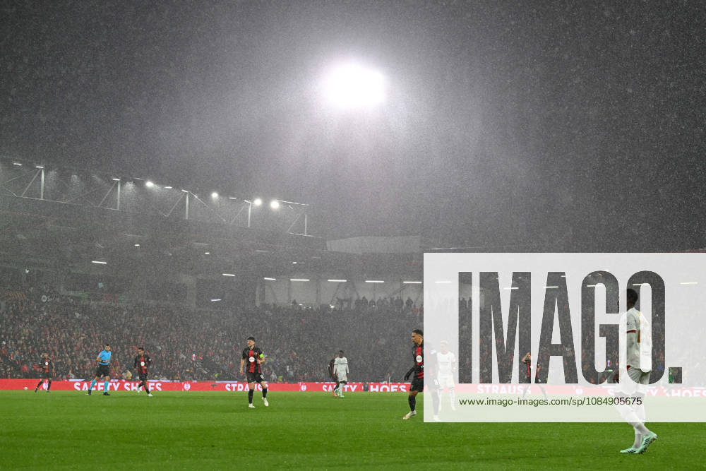 Bournemouth v AC Milan, Europa League Rain pours down as Storm Austen hits during the Europa League match between Bournemouth and AC Milan at the Vitality Stadium, Bournemouth, UK on 22 October 2026. Bournemouth Vitality Stadium Dorset UK Editorial use only ,