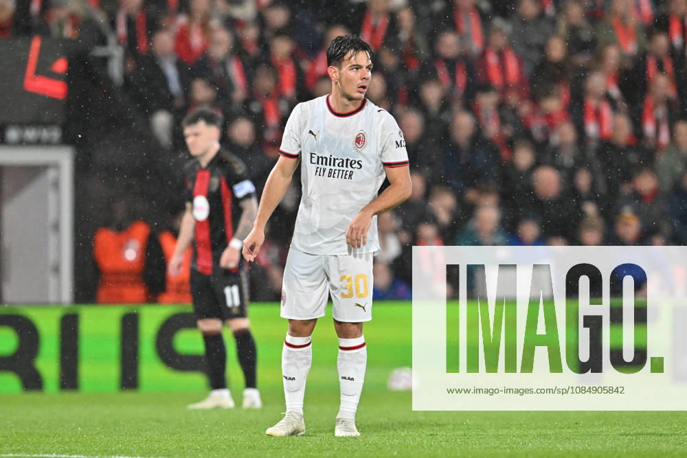 Bournemouth v AC Milan, Europa League Ardon Jashari (30) of AC Milan during the Europa League match between Bournemouth and AC Milan at the Vitality Stadium, Bournemouth, UK on 22 October 2026. Bournemouth Vitality Stadium Dorset UK Editorial use only ,