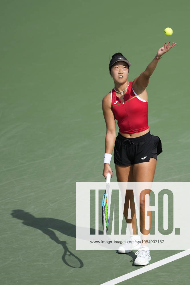 WTA, Tennis Damen Kinoshita Group Japan Open - Day 5 Ann Li of the United States plays during her quarterfinal match against Lilli Tagger of Austria at the 2026 Kinoshita Group Japan Open Women s tennis tournament at Utsubo Tennis Center in Osaka, Japan, on October 23, 2026. Osaka Japan