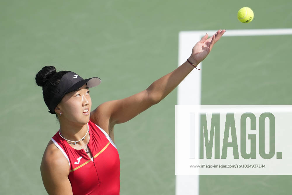 WTA, Tennis Damen Kinoshita Group Japan Open - Day 5 Ann Li of the United States plays during her quarterfinal match against Lilli Tagger of Austria at the 2026 Kinoshita Group Japan Open Women s tennis tournament at Utsubo Tennis Center in Osaka, Japan, on October 23, 2026. Osaka Japan