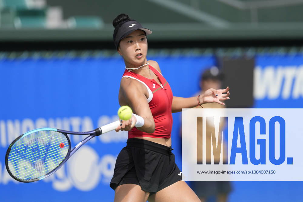 WTA, Tennis Damen Kinoshita Group Japan Open - Day 5 Ann Li of the United States plays during her quarterfinal match against Lilli Tagger of Austria at the 2026 Kinoshita Group Japan Open Women s tennis tournament at Utsubo Tennis Center in Osaka, Japan, on October 23, 2026. Osaka Japan