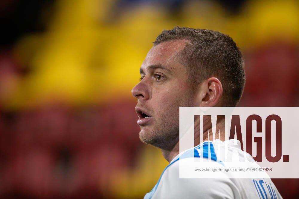 Inter Club Escaldes v Universitatae Craiova - UEFA Conference League Alexandru Cicaldau, player number 20 of Universitatea Craiova, is in action during the UEFA Conference League match between Inter Club d Escaldes and Universitatea Craiova at New FAF Stadium in Encamp, Andorra, on October 22, 2026. Encamp Andorra Andorra