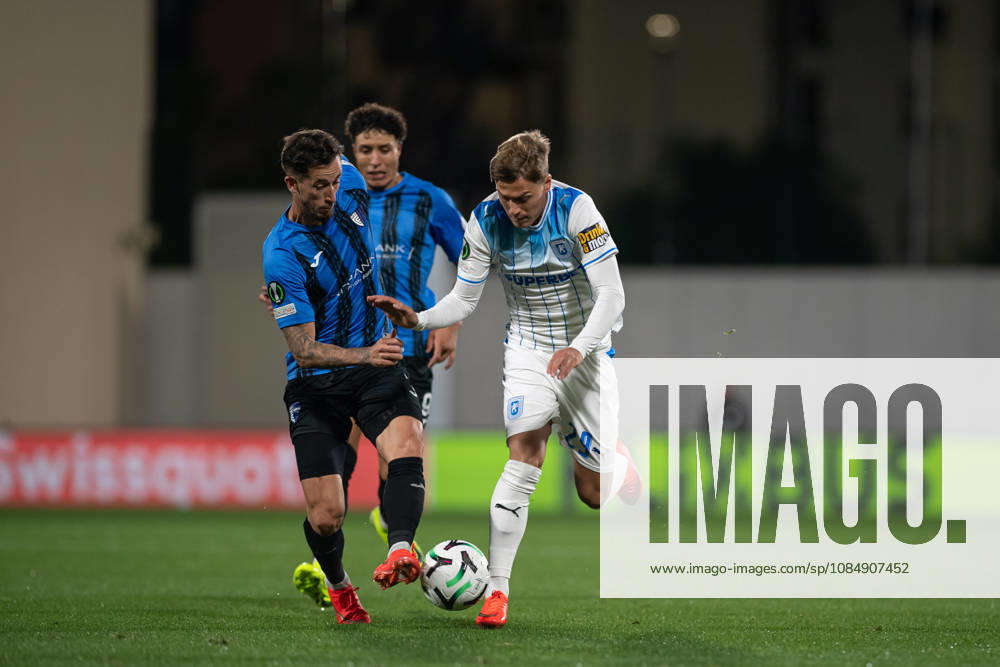 Inter Club Escaldes v Universitatae Craiova - UEFA Conference League Heriberto Tavares, player number 19 of Universitatea Craiova, is in action during the UEFA Conference League match between Inter Club d Escaldes and Universitatea Craiova at New FAF Stadium in Encamp, Andorra, on October 22, 2026. Encamp Andorra Andorra