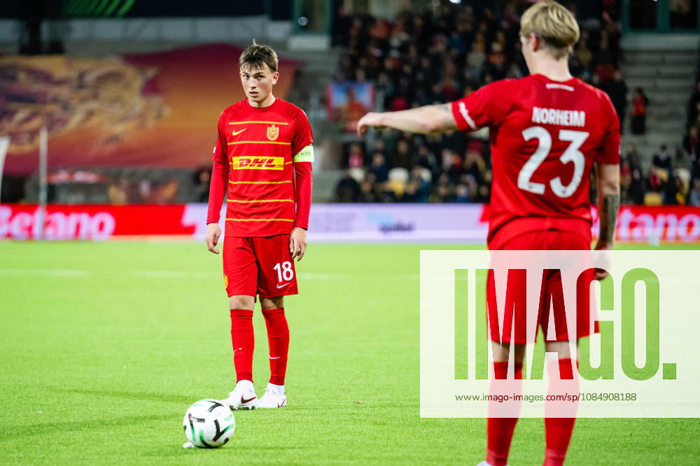 FC Nordsjaelland v CSKA Sofia, UEFA Conference League, Farum, Denmark Farum, Denmark. 22nd, October 2026. Justin Janssen (18) of FC Nordsjaelland seen during the UEFA Conference League match between FC Nordsjaelland and CSKA Sofia at Right to Dream Park in Farum. Danmark, Farum, Right to Dream Park