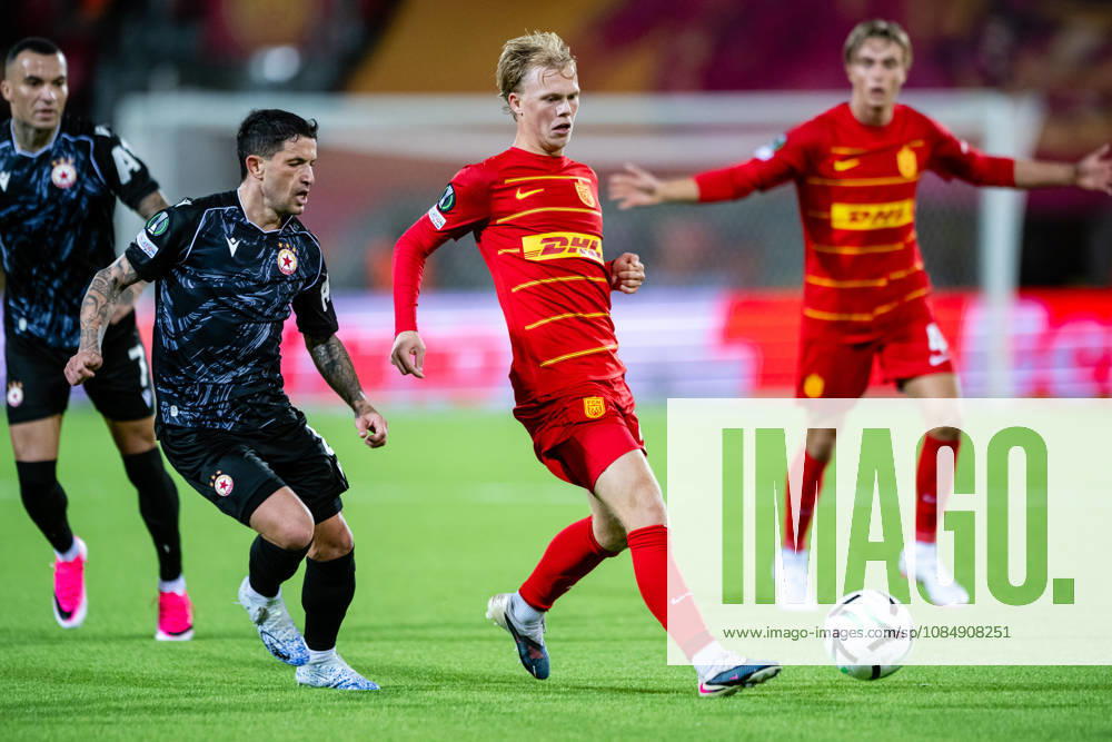 FC Nordsjaelland v CSKA Sofia, UEFA Conference League, Farum, Denmark Farum, Denmark. 22nd, October 2026. Villum Berthelsen of FC Nordsjaelland seen during the UEFA Conference League match between FC Nordsjaelland and CSKA Sofia at Right to Dream Park in Farum. Danmark, Farum, Right to Dream Park
