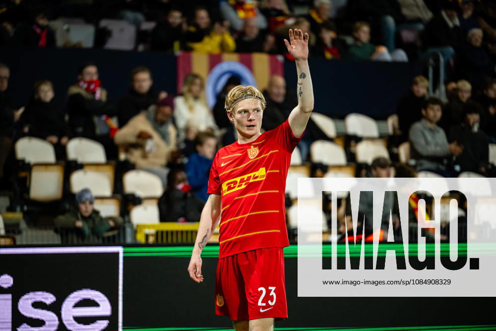 FC Nordsjaelland v CSKA Sofia, UEFA Conference League, Farum, Denmark Farum, Denmark. 22nd, October 2026. Runar Norheim (23) of FC Nordsjaelland seen during the UEFA Conference League match between FC Nordsjaelland and CSKA Sofia at Right to Dream Park in Farum. Danmark, Farum, Right to Dream Park