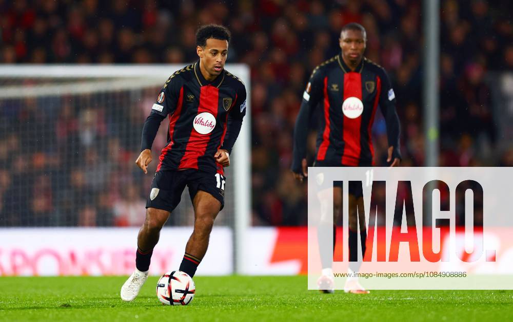 Tyler Adams of AFC Bournemouth. AFC Bournemouth v AC Milan, UEFA Europa League, Football, Vitality Stadium, Bournemouth, UK - 22 Oct 2026Bournemouth Vitality Stadium United Kingdom