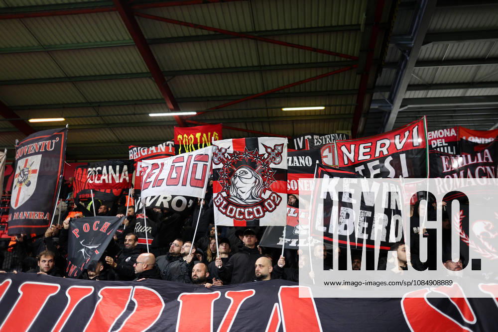 Bournemouth v AC Milan 22 October 2026, Bournemouth - UEFA Europa League - Bournemouth v AC Milan - The AC Milan ultras known as the Curva Sud - Photo: Jacques Feeney Offside. Bournemouth UK